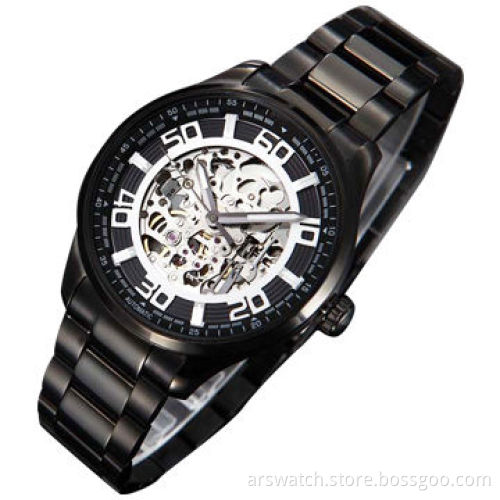 Automatic skeleton watch, with Japan Miyota 8N24 skeleton movement